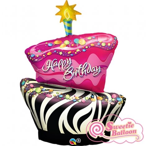 Q31026 Birthday Funky Zebra Stripe Cake 41 104