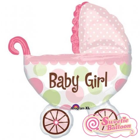 026635178969 Baby Buggy Girl SuperShape 28 x 31