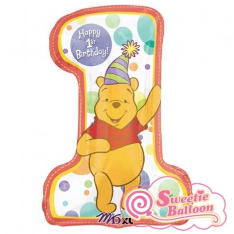 14065-01 Pooh 1st Birthday Shape