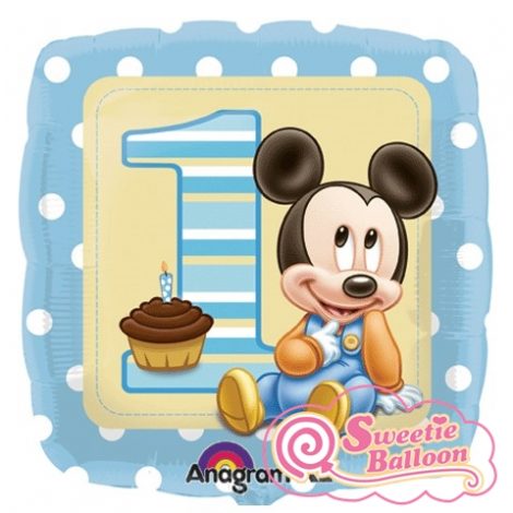 23081-01_z 1st Birthday Mickey Foil Balloons