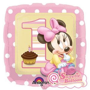 23089-01_z 1st Birthday Minnie Foil Balloons