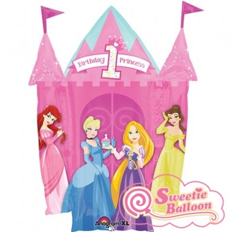 25328 Princesses 1St Birthday Castle Super Shape