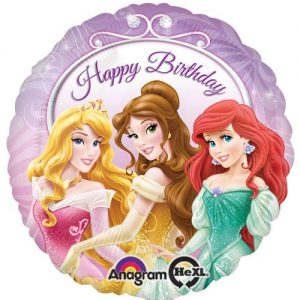 26400-01_z Princess Birthday Foil Balloons