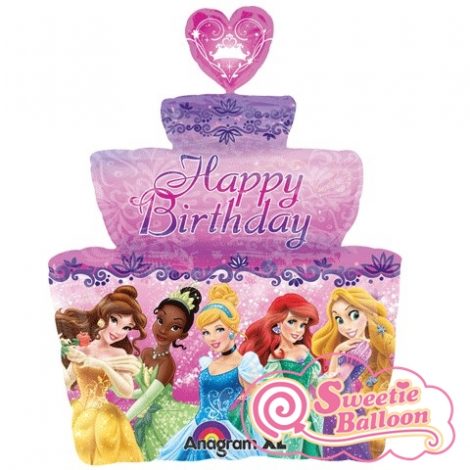 26462 Princess Birthday Cake - Purple