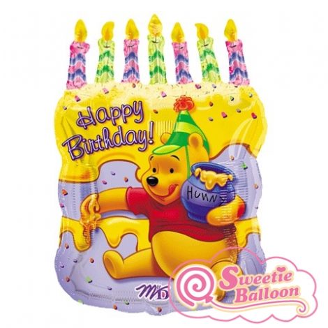 M61612-01_z Pooh Cake with Candles 18 45cm w x 23 58cm h