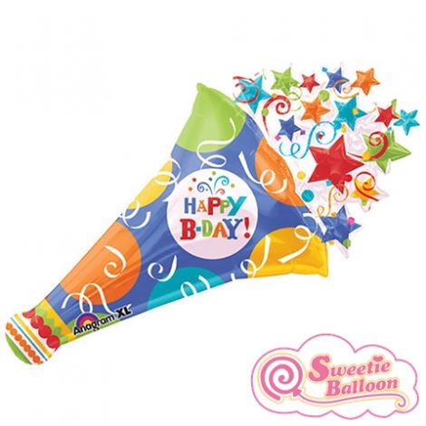 026635244800 Birthday Fever Horn Super Shape 35 x 40