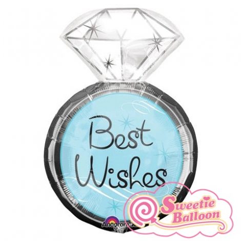 026635199612 Best Wishes Wedding Ring SuperShape 18 x 27