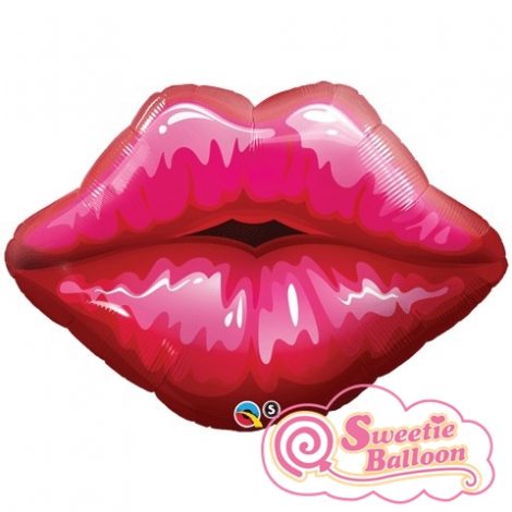 071444402132 Red Kissey Lips - Mini Shape