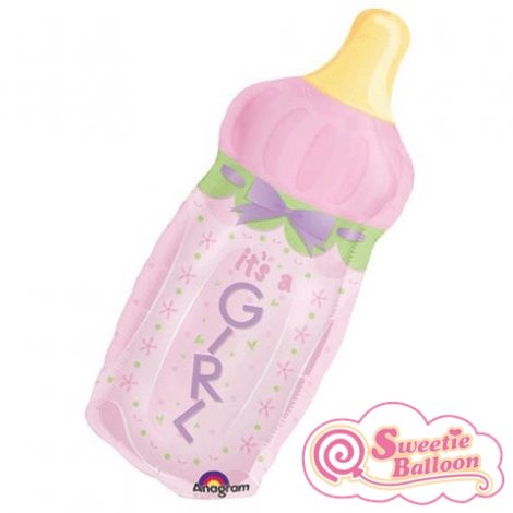026635142519 It's A Girl Baby Bottle Mini Shape