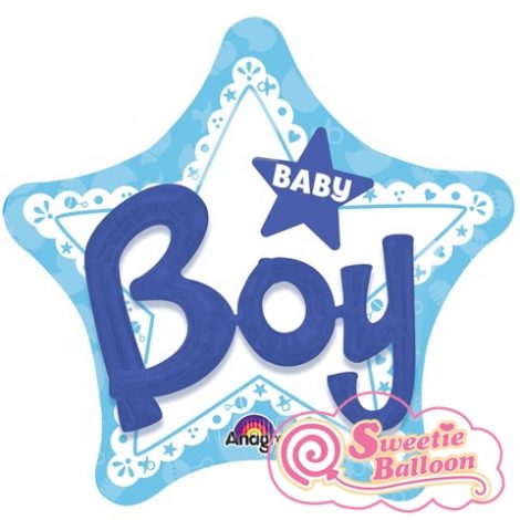 026635309226 Celebrate Baby Boy Multi-Balloon 32 x 32