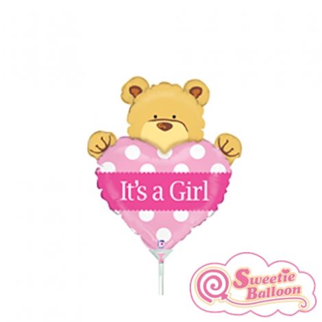 030625198271 Big Heart Bear Girl Mini Shape