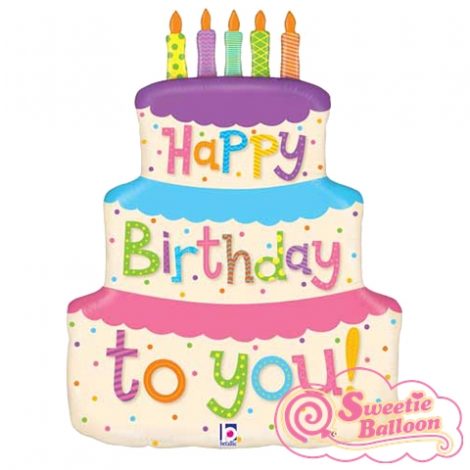 030625358637 Birthday Girly Cake Shape 27