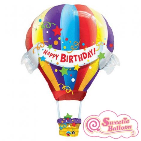 071444296687 Birthday Hot Air Balloon Helium Shape 42